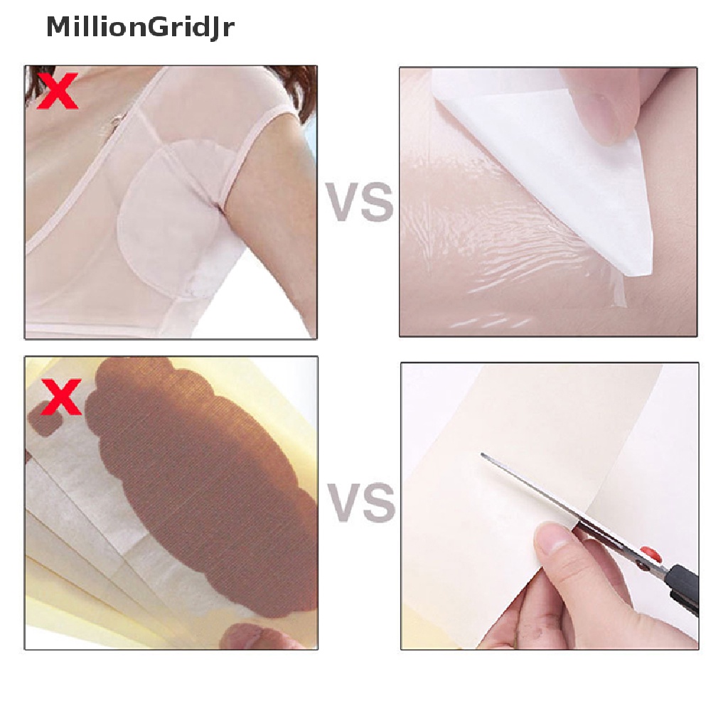 MLG Disposable Armpit Prevent Sweat Pads Transparent Underarm Antiperspirant Sticker JR
