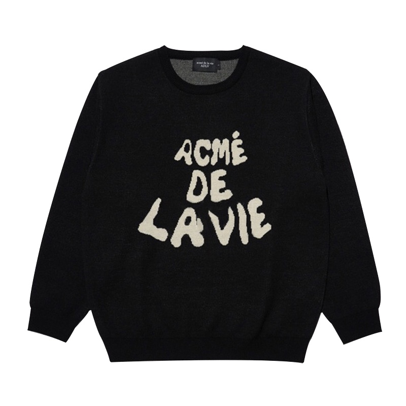 ADLV Áo nỉ tay dài in chữ trẻ trung thời trang nam nữ