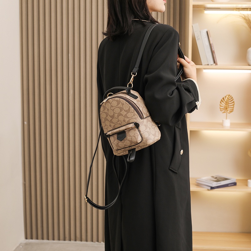 Coach_Ba lô Túi xách nữ nhỏ Túi xách da PU sang trọng Túi đeo vai nữ Túi đeo chéo lớn