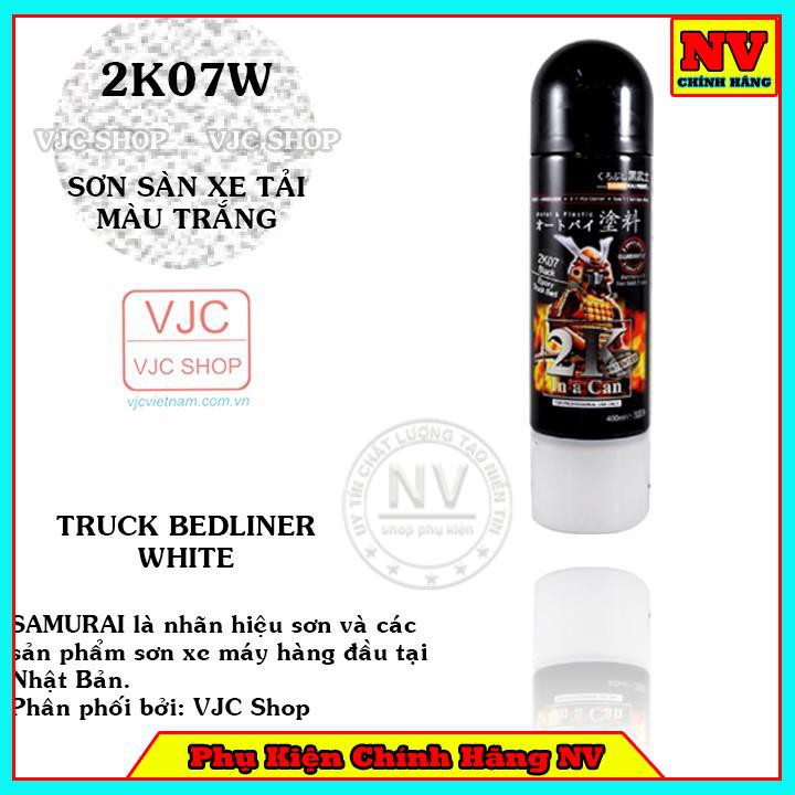 Chai Sơn Phủ Sàn Xe Tải Samurai 2K07W Màu Trắng - Sơn Chính Hãng