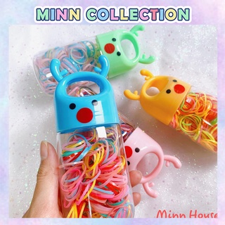 HỘP DÂY THUN BUỘC TÓC NHIỀU MÀU, CỘT TÓC NHIỀU MÀU DÀNH CHO NỮ (ẢNH THẬT)