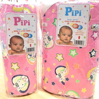 Bình Ủ Sữa Đơn/Đôi Pipi 300ml Cổ Thường Giữ Nhiệt Lâu Cao Cấp-Túi Giữ Nhiệt Bình Sữa Cho Bé.