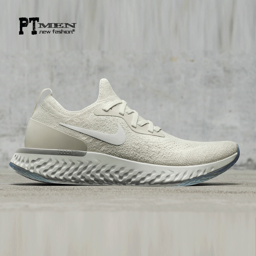 [full box] Giày Sneaker Epic React Flyknit Light Cream.-Giày Thể Thao