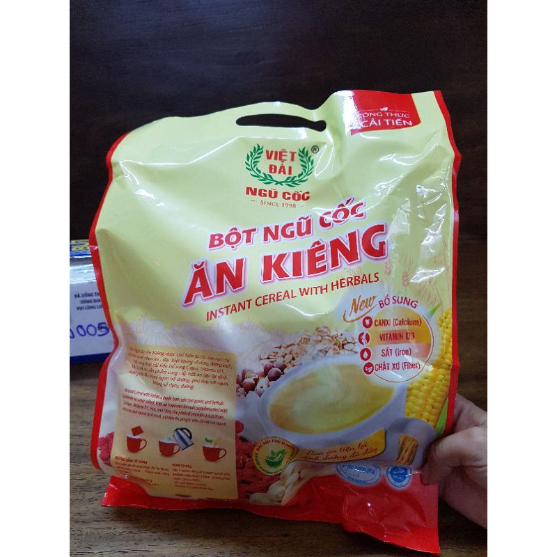 Bột ngũ cốc ăn kiêng Việt Đài bịch 600g (15 gói