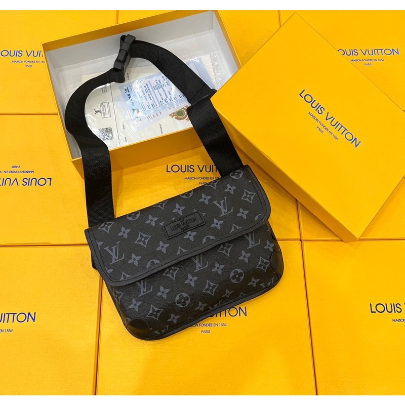 Túi đeo chéo Lv - túi xách nam các hãng giá rẻ chất liệu da Pu cao cấp - ảnh kèm video thật