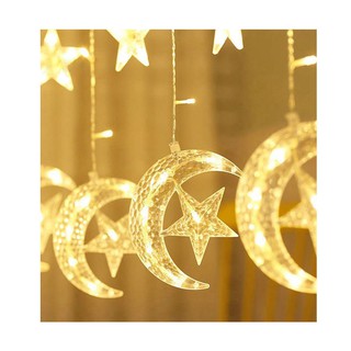 TATMart - Dây đèn LED trang trí dài 5m, 20 bóng hình trăng và sao dùng pin