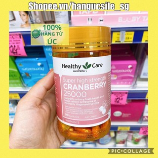 (Date 06/2026) Viên uống hỗ trợ tiết niệu, bàng quang healthy care super cranberry 25000mg 90 viên của Úc chính hãng Úc