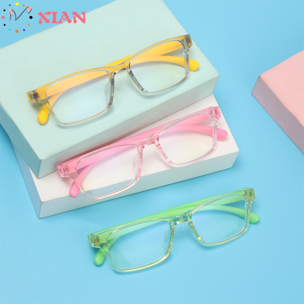 XIANSTORE Boys Girls Fashion Kids Goggles Anti-blue Rays Silicone Eyewear Anti-blue Light Glasses Vision Care Ultralight Soft Frame Radiation Protection...