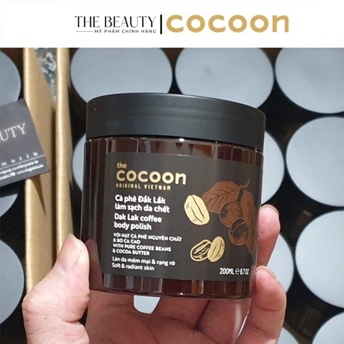 Tẩy tế bào chết COCOON,  Cà phê Đắk lắk làm sạch da chết COCOON 200ml