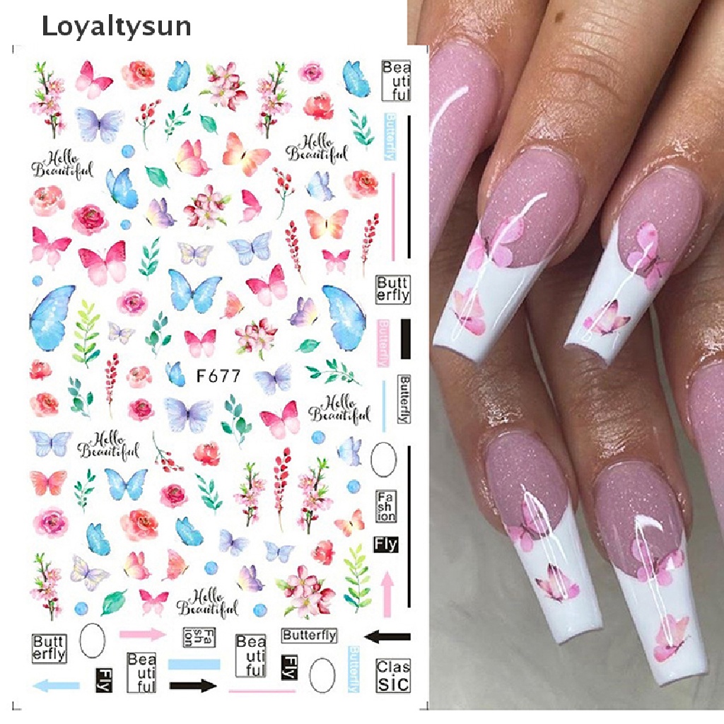 (Hàng Mới Về) Bươm Bướm Trang Trí Móng Tay