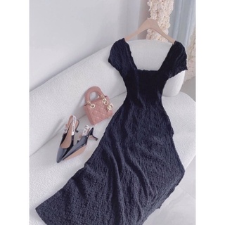 ĐẦM MIDI CỔ U ĐUÔI CÁ