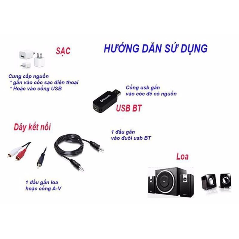 [ Giá siêu rẻ,chính hãng 100% ] USB Bluetooth BT163 Biến Loa Thường Thành Loa Bluetooth