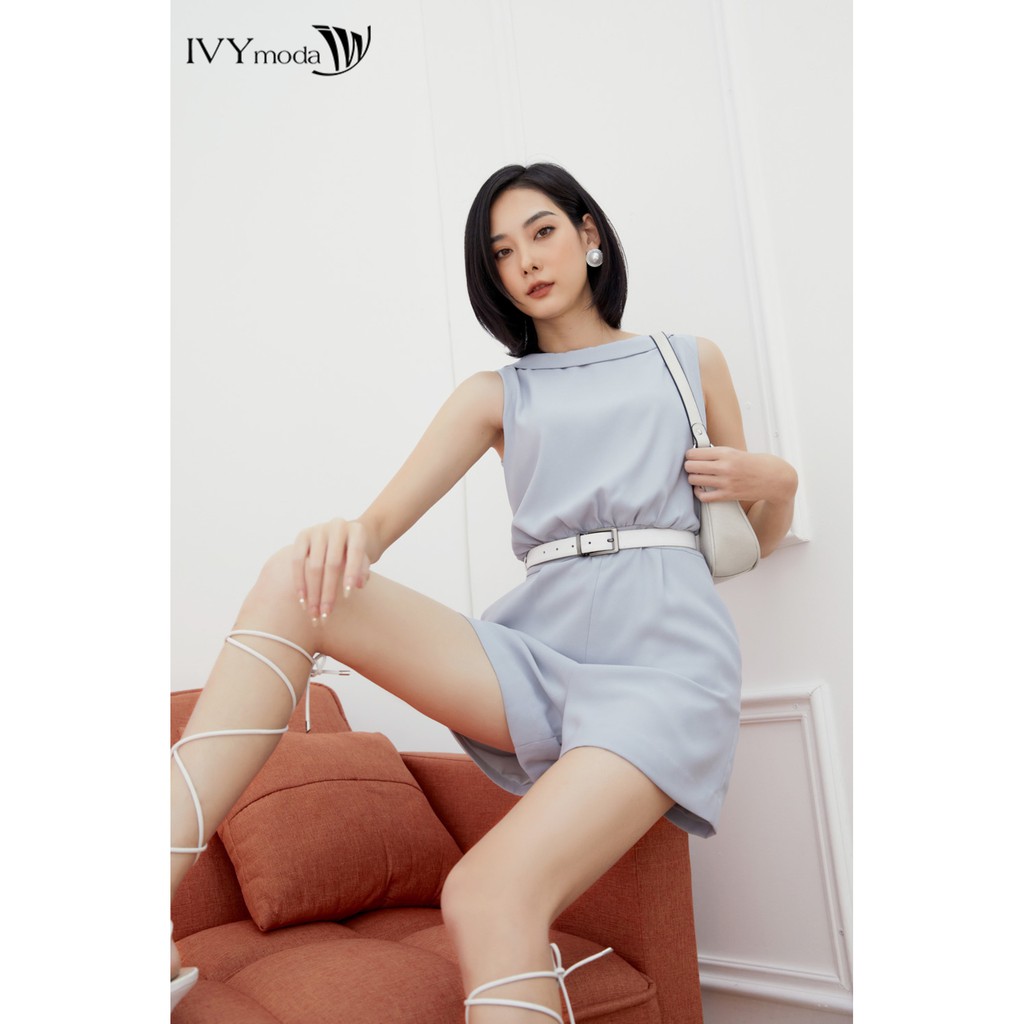 Jumpsuit cổ thuyền thiết kế IVY moda MS 18M6469 | BigBuy360 - bigbuy360.vn