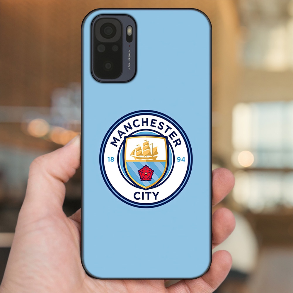 Ốp lưng Xiaomi Redmi Note 10, Note 10s viền đen in hình Manchester City MC