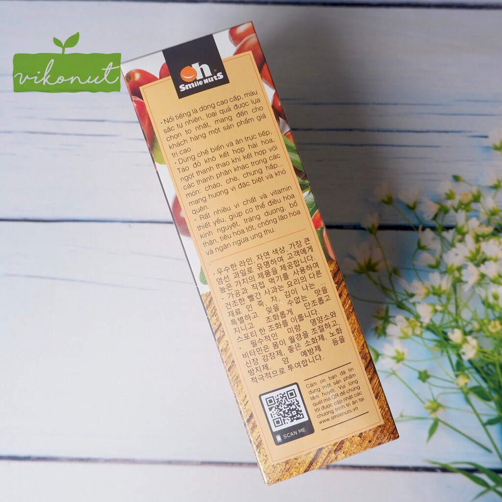 Táo đỏ khô Tân Cương hộp giấy [500gr] | BigBuy360 - bigbuy360.vn
