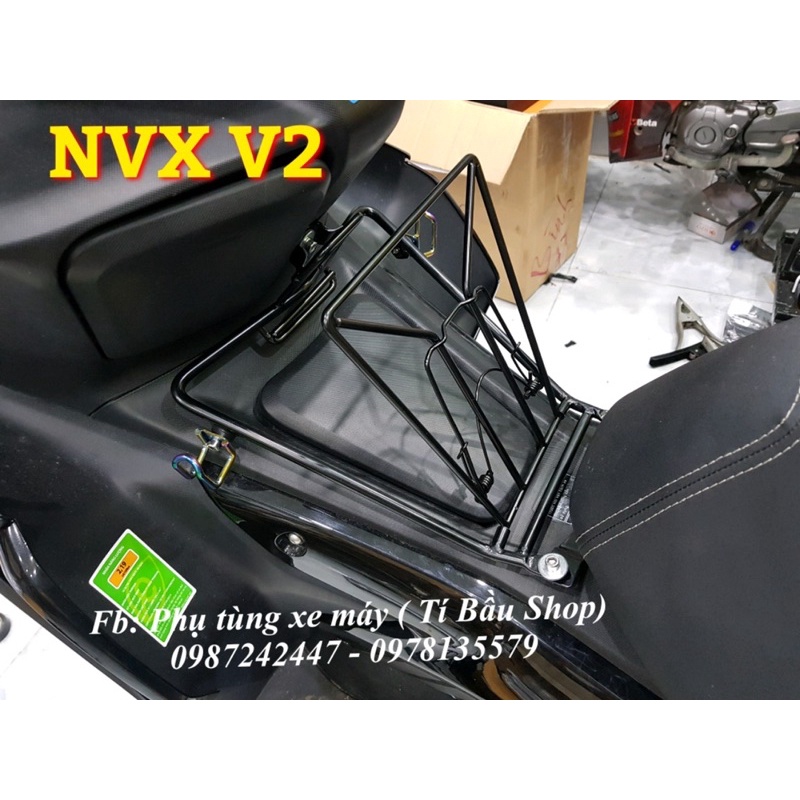 Baga nắp xăng cho NVX 2021 - Baga sơn đen tĩnh điện cho NVX V2