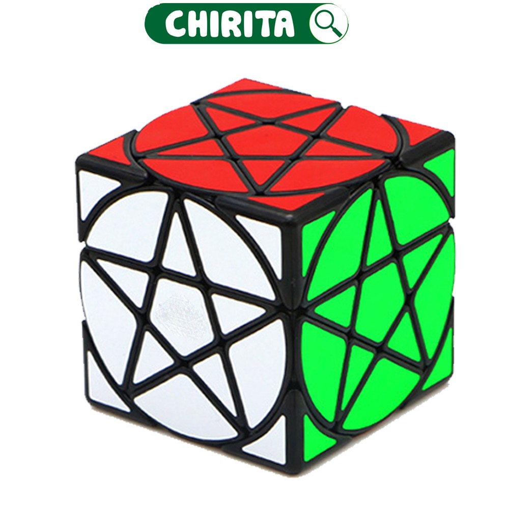 Rubik Biến Thể Ngôi Sao Năm Cánh VIỀN ĐEN - Khối Rubik Xoay Trơn Mượt, Đồ Chơi Trẻ Em CHIRITA (Shop có bán rubik 3x3,..)