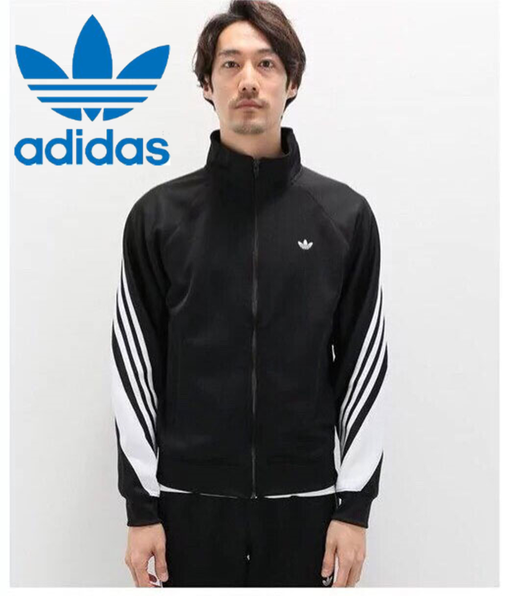 Áo Khoác Thể Thao Adidas Tay Dài Phối Ba Sọc Thời Trang Năng Động Cho Nam