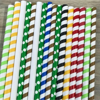 Ống hút Giấy Kleur - Ống hút phi 10*197mm (25 ống/gói)