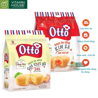 CHÍNH HÃNG Bánh ăn sáng sợi thịt gà kim sa Otto 20.3g x 5cái
