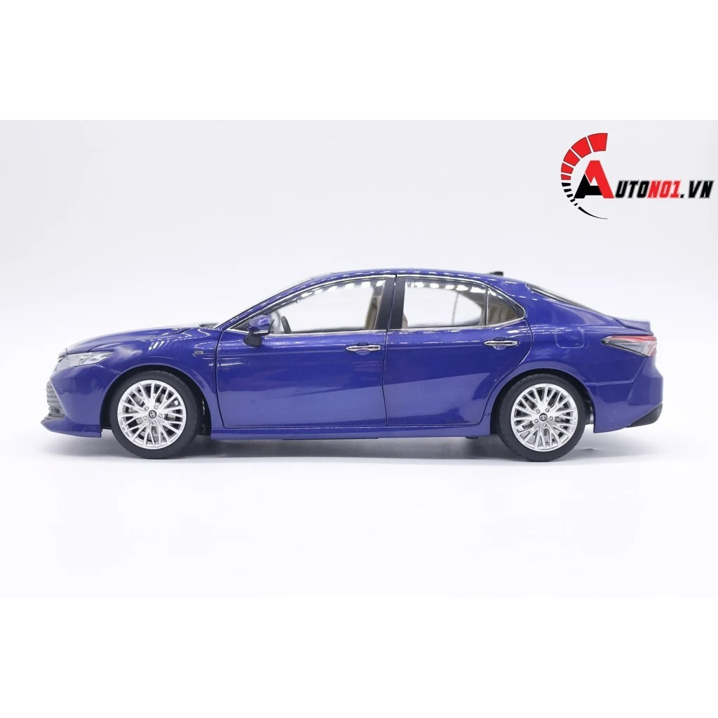 MÔ HÌNH XE SEDAN TOYOTA CAMRY 2019 BLUE 1:18 PAUDI 7581