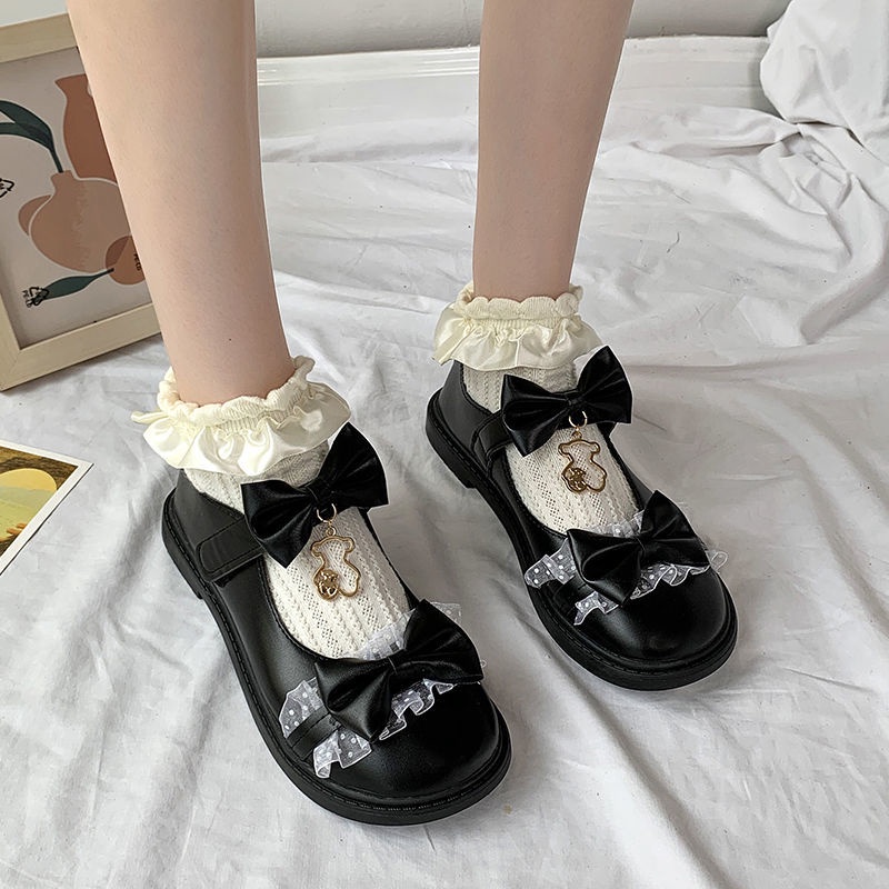 Giày Da lolita Nhật Bản Thời Trang Mùa Hè Cho Nữ