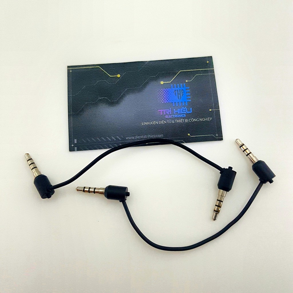 Dây audio 2 đầu 3.5 mm dài 10cm