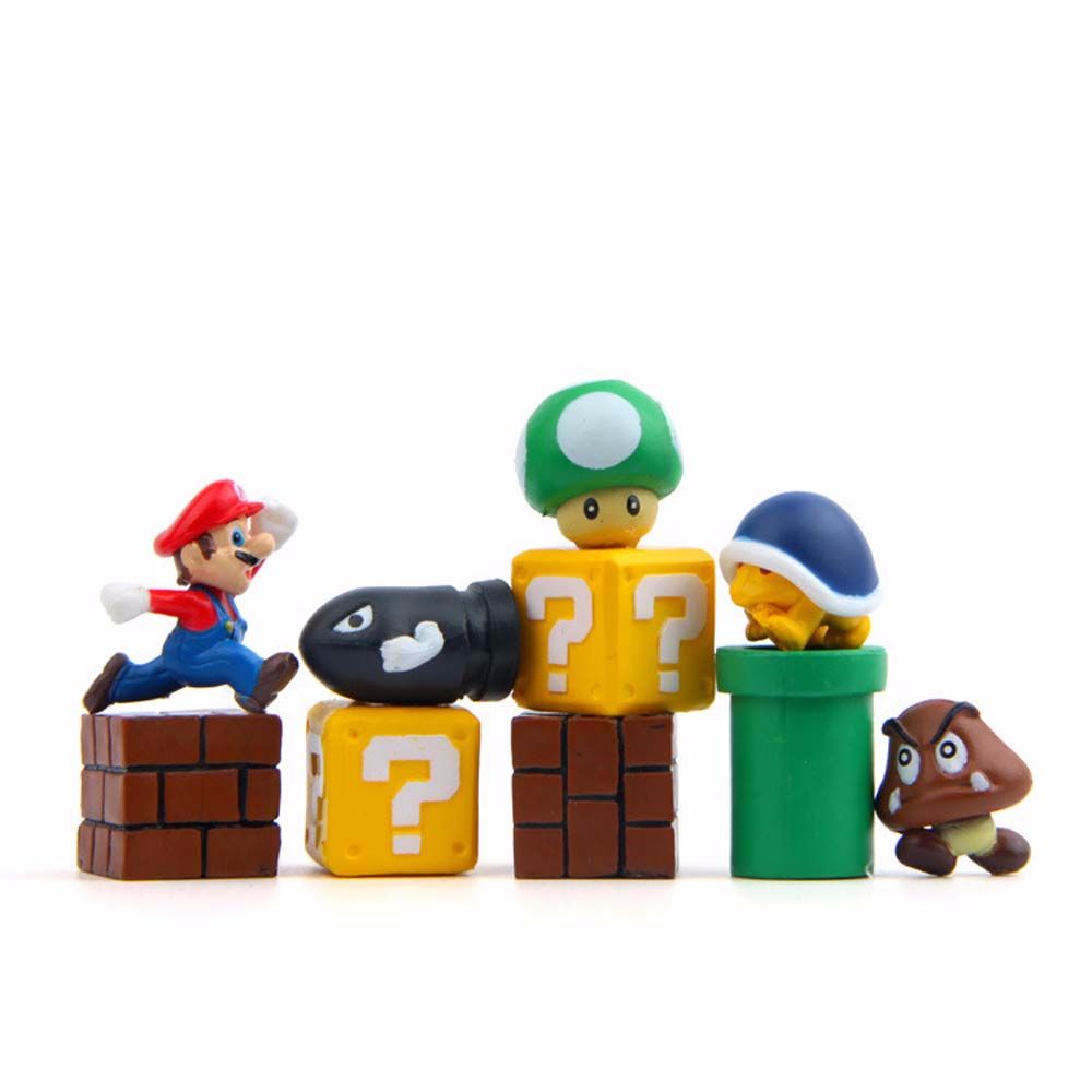 Bộ 10 món đồ chơi mô hình nhân vật trong game Super Mario đáng yêu