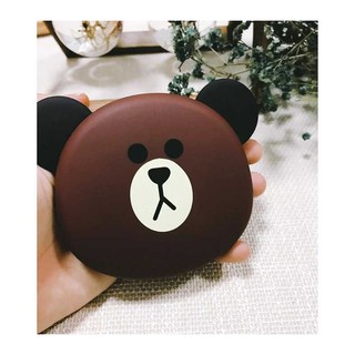 Pin Sạc Dự Phòng Gấu nâu 10000mAh FRIEND LINE sạc pin nhanh 2 cổng USB kiểu dáng gấu dễ thương dung lượng lớn