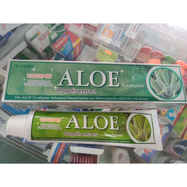 Kem đánh răng Lô Hội Aloe - Nhập khẩu Hàn Quốc