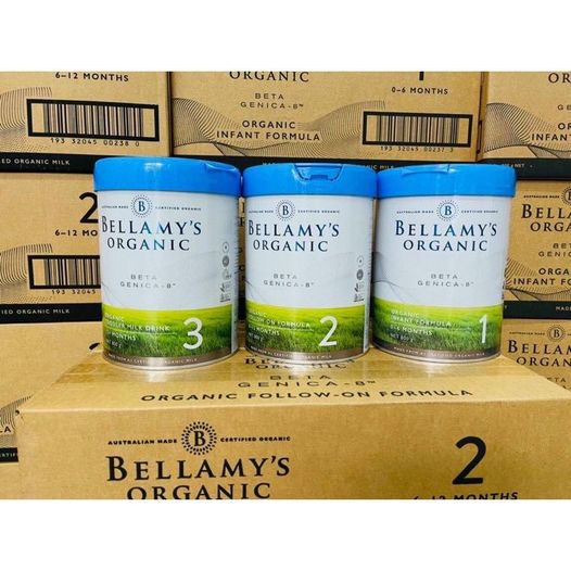 Sữa bột Bellamy s organic số 1-2-3 của Úc - lon 900g date T12 22 thumbnail