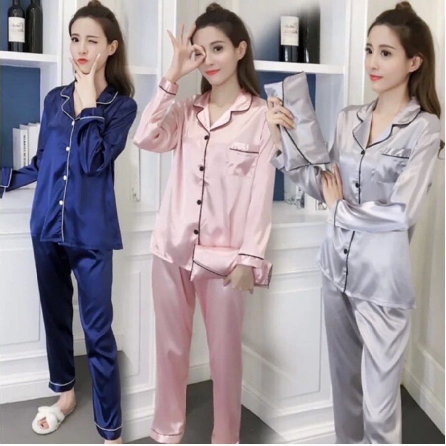 [Xả Kho Bán Lỗ] Bộ Đồ Pijama Nữ Phi Lụa Tay Dài Quần Dài Hàng VNXK Siêu Sang Kèm Hình Thật | BigBuy360 - bigbuy360.vn