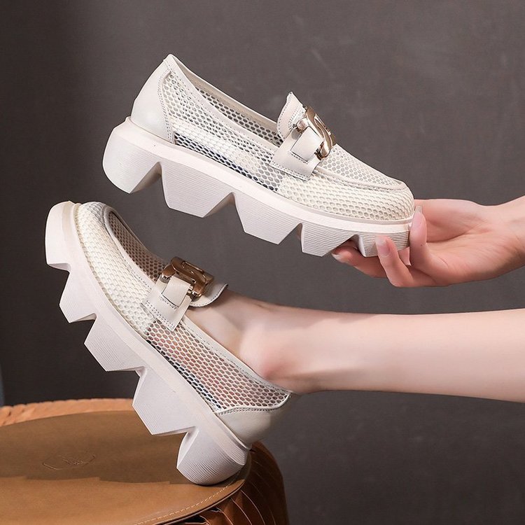 Giày Cao Gót Mũi Tròn Thiết Kế Thoáng Khí Hợp Thời Trang Cho Nữ | BigBuy360 - bigbuy360.vn