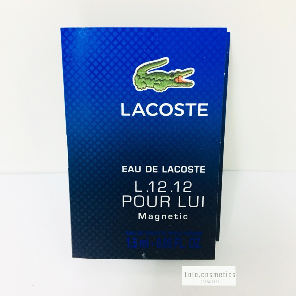 [ Vial ] Nước hoa Vial Lacoste L.12.12 Magnetic 1,5ml