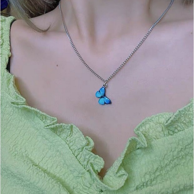 Dây chuyền họa tiết bươm bướm bắt mắt sành điệu thời trang