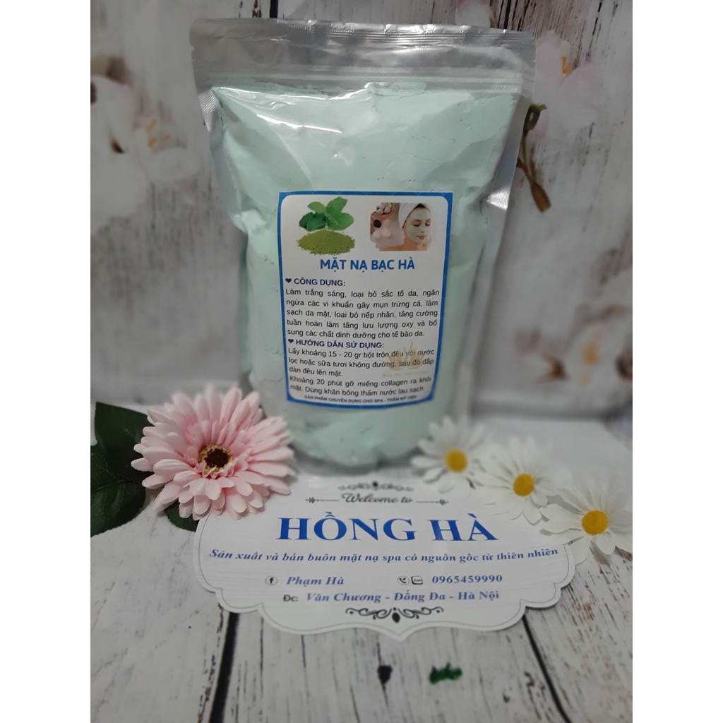 Bột Mặt Nạ Dẻo Bạc Hà Handmade 100gr