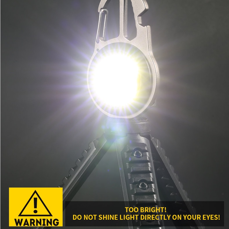 Đèn LED Mini Có Móc Treo Chìa Khóa Sạc Cổng USB Tiện Dụng