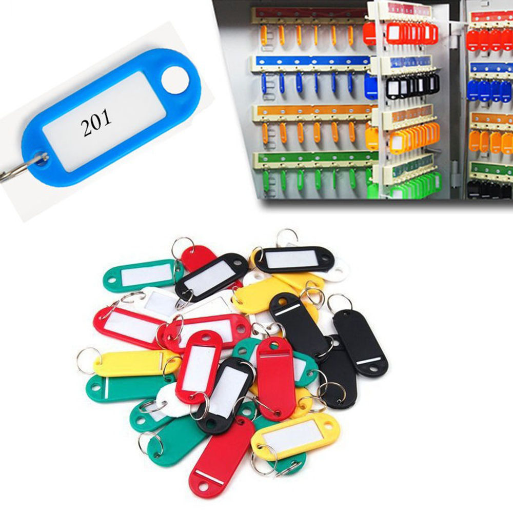 Set 10 Thẻ Bằng Nhựa Màu Sắc Ngẫu Nhiên Có Móc Chìa Khóa Tiện Dụng