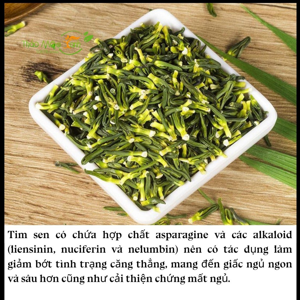 Trà tâm sen sấy khô gói 100g