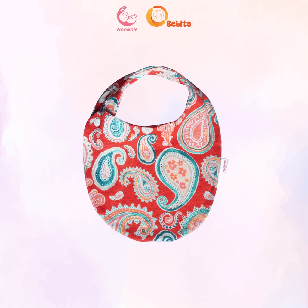 Yếm ăn dặm cho bé TURBAN yếm cúc bấm 2 nấc cao cấp chất liệu vải cotton - mã YADU01 - sp 18