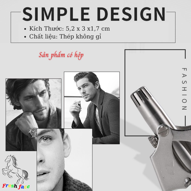 Dụng Cụ Cắt Tỉa Lông Mũi FS34 Bằng Thép Không Gỉ An Toàn Nhanh Gọn