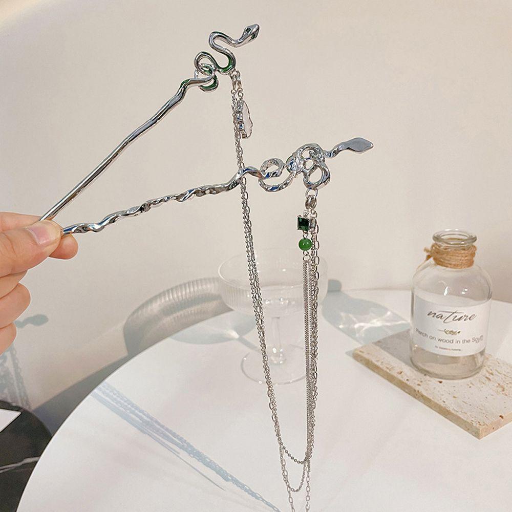 Trâm Cài Tóc Y2K Hai Đầu Đính Tua Rua Phong Cách Vintage Cho Nữ|Kẹp Tóc HanFu Thiết Kế Xinh Xắn Nữ Tính