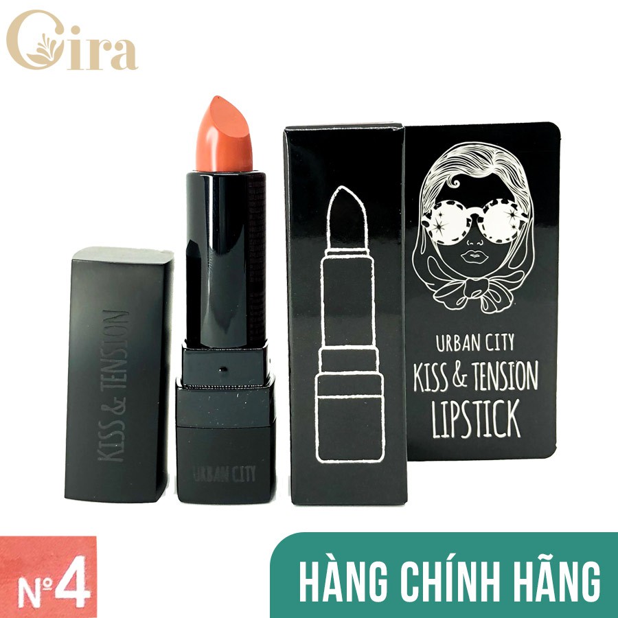 [Màu.4] Son thỏi lì, dưỡng Urban City Kiss & Tension Lips