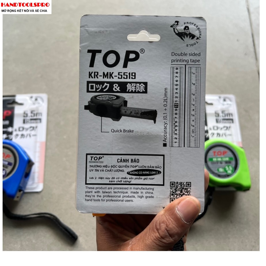 Thước kéo cao cấp 5.5m x 19mm TOP KR-MK-5519