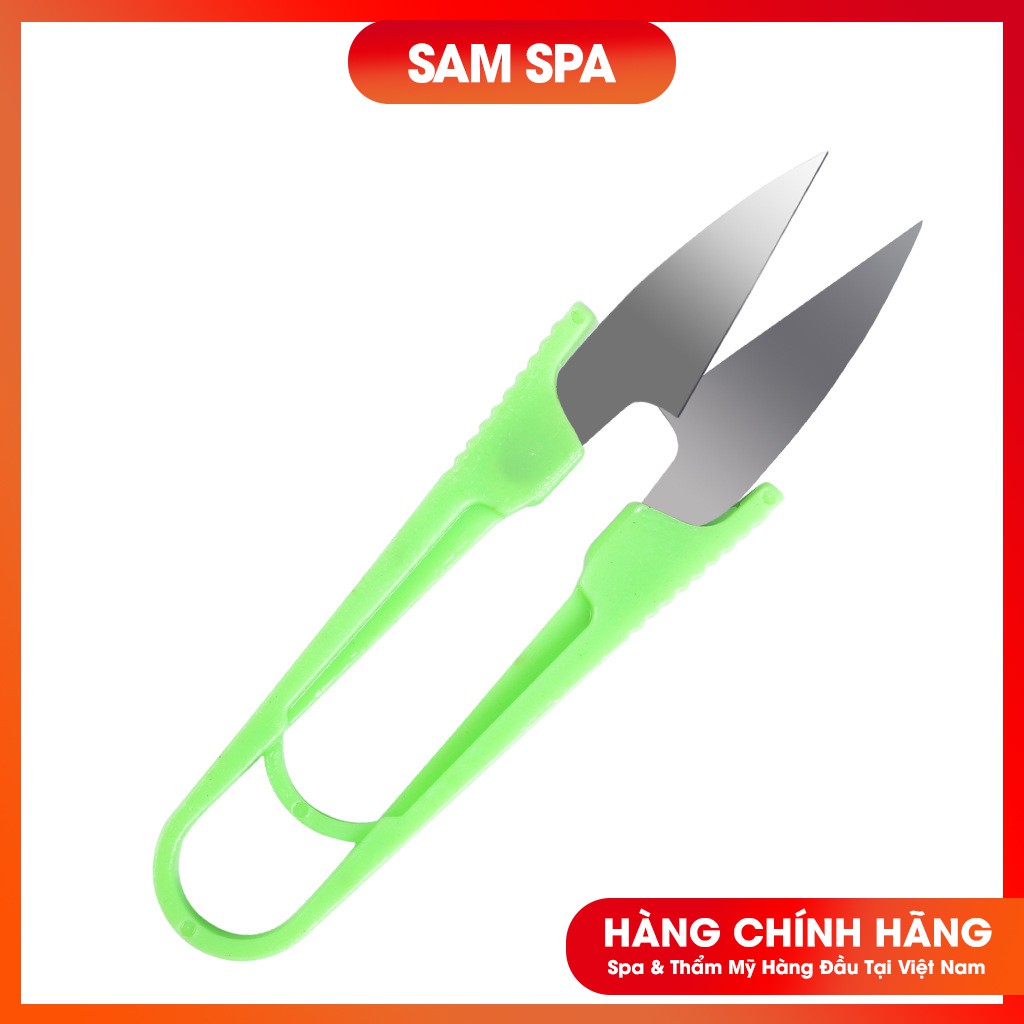 Kéo Cắt Chỉ Thừa, Kéo Bấm Chỉ Cán Nhựa Chữ U 3 Màu