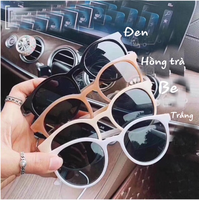 [Sỉ Lẻ] Kính Mát unisex Gọng Tròn Chống Tia Uv400 Kiểu Dáng Cổ Điển | BigBuy360 - bigbuy360.vn
