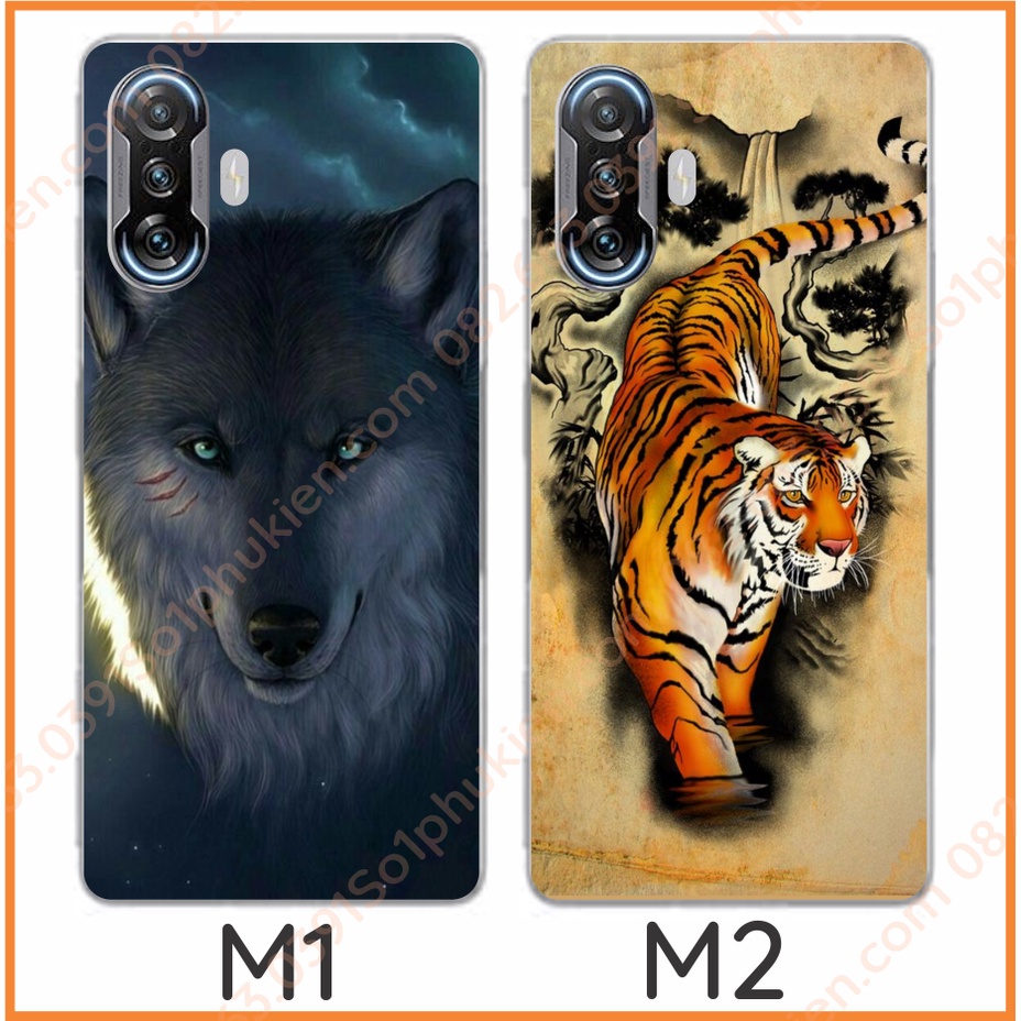 Ốp lưng Xiaomi redmi k40 gaming dẻo in hình hổ, ngựa siêu sắc nét