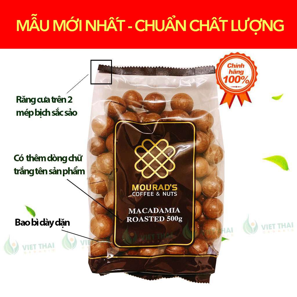 【QUÁ RẺ】Mắc Ca Úc Mourad's Loại 1 - Hạt Chắc, Béo Giòn, Bao KHÔNG Hôi Dầu