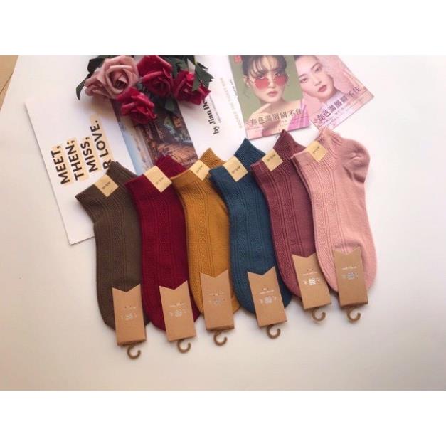 Sét 10 Đôi Tất Gân Len Hàn Quốc - LADY