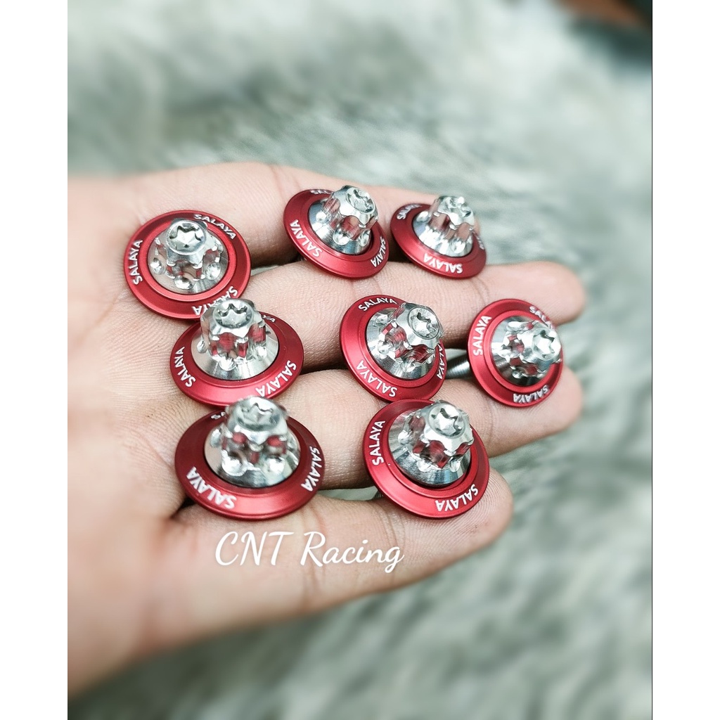Long Đền Nhôm Màu Đỏ Đủ Size 6Li - 8Li - 10Li - 12Li Gắn Cho Mọi Dòng Xe